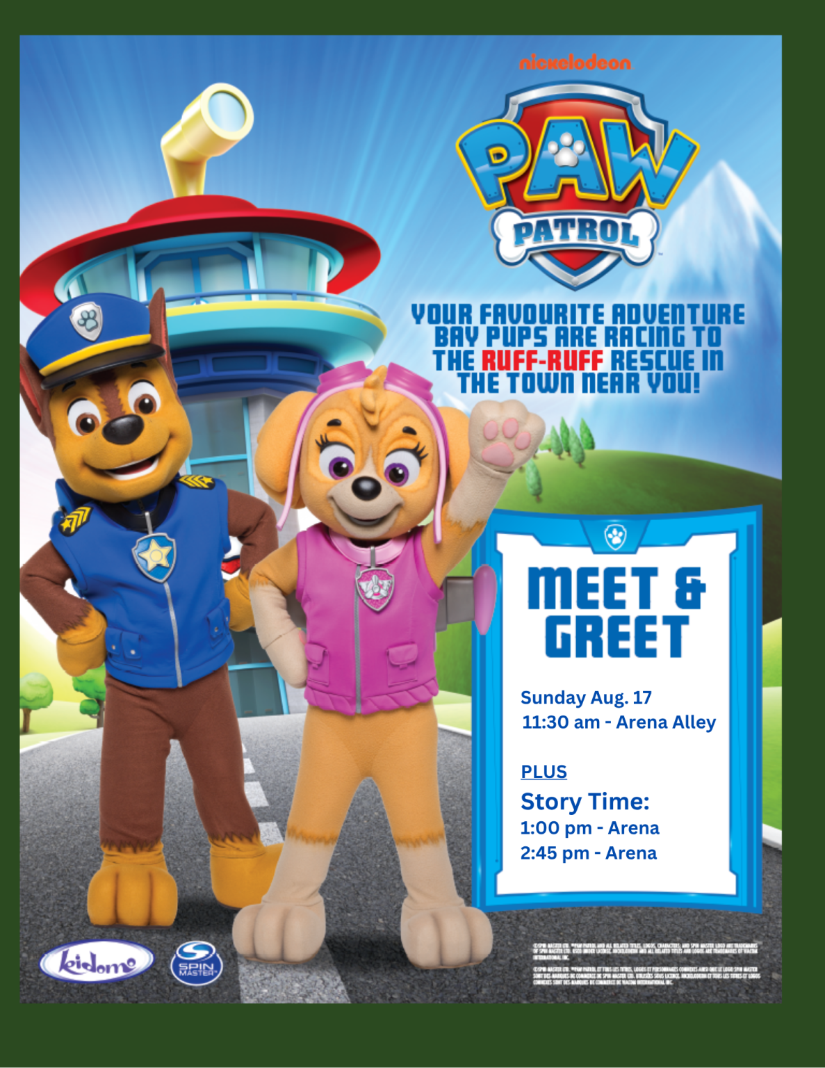 Paw Patrol meet greet