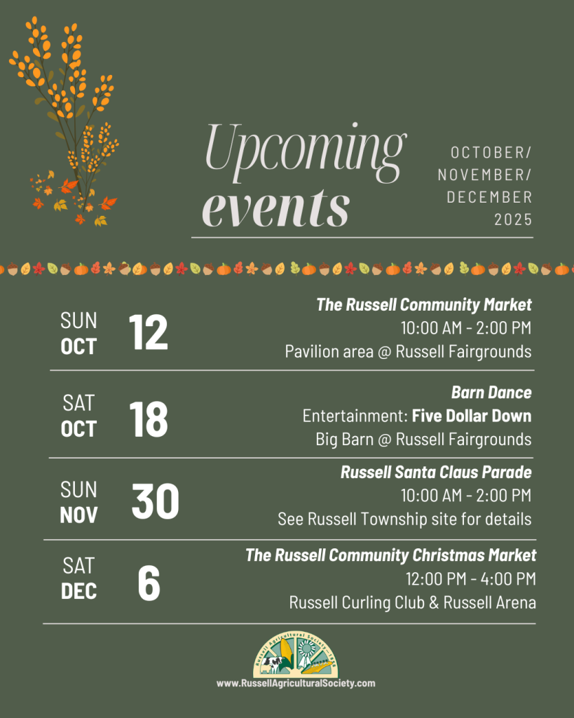 Upcoming events Oct