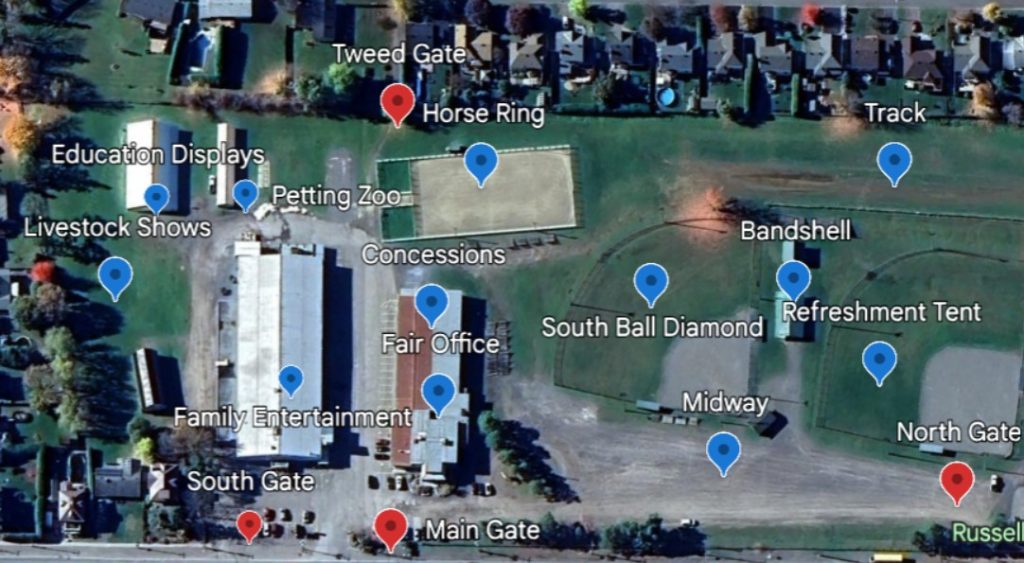 map of fairgrounds 2026